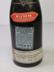 1926 Antique G. H. Mumm Cordon Empty Champagne Bottle Cart Rouge Split Reims
