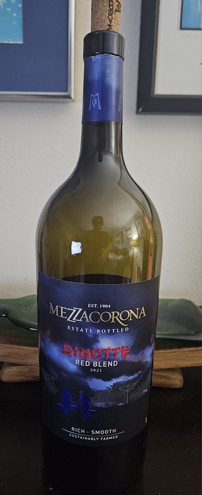 Mezzacorona Dinotte 1.5L EMPTY Red Wine Bottle W/ Cork