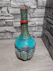 10.5&Prime; Medea Empty Ceramic Wine Bottle Pirate Decor Halloween Prop Jar Figurine