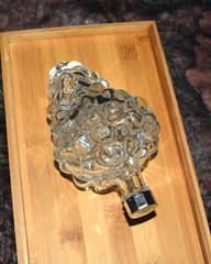 Vintage Japan Grape Cluster shaped Glass Bottle 6.5&Prime;