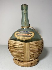 Vintage Bolla Bardolino Italy Green Glass Wine Bottle – Empty