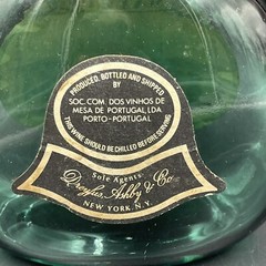 Mateus Green Glass Bottle Labels 1 Pt 9 oz Sogrape Rose Wine Portugal Vintage