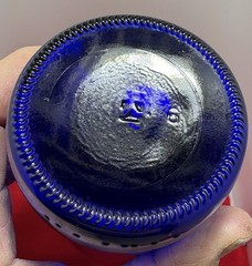 Cobalt Blue Glass Wine Bottle /Vase 750 ml. 12 Inches Tall 3 Inch Diameter