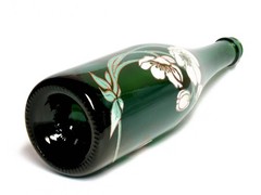 PERRIER JOUET EMPTY 750 ML ANEMONE CHAMPAGNE BOTTLE SEAGRAM CHATEAU ESTATE NYC