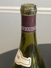 Musigny Red Burgundy Table Wine Bottle 1948 Empty Bottle No Cork