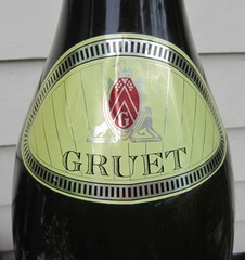 Giant 27&Prime; tall GRUET Sparkling Wine FACTICE DUMMY DISPLAY Plastic WINE BOTTLE