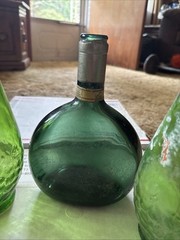 Green Glass Mateus Rose Wine Bottle 1 Pint And 2 Vintage Gallo Wine Bottles