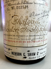 1962 Vintage Empty Bottle Château Mouton Rothschild- Very Rare