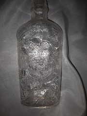 Vintage Garrett American wines half pint wine bottle 7 Inches