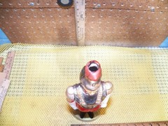 Vintage SICILIAN GOLD « ITALIAN ROYAL GUARD » Empty Wine Decanter, Made in Italy.