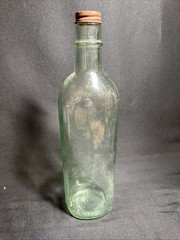 Vintage Petri Light Green 4/5 qt. 11.25” Wine Bottle with Metal Cap