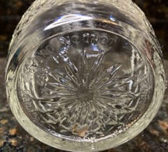 Vintage Diamond Cut Glass Decanter London Winery Limited EMPTY Clear Glass