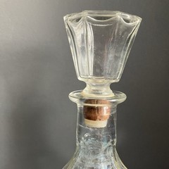 Glass Decanter 1967 London Winery Ltd Ontario Canada Glass Stopper w/AS IS Cork