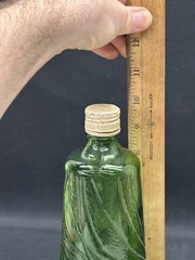 Gallo Ripple Wine Bottle 4/5 Quart Rare Green Glass 10&Prime; Vintage Design 1960&rsquo;s