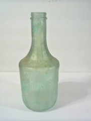 Mogen David Green Satin 1 Qt. Wine Bottle Screw Top No Lid MCM Collectible