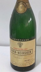 Vintage Piper-Heidsieck Extra Dry EMPTY Display Champagne Bottle 18&Prime; tall