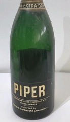 Vintage Piper-Heidsieck Extra Dry EMPTY Display Champagne Bottle 18&Prime; tall