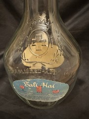 Vintage 1970 Italian Swiss Colony Bali Hai Half Gallon Wine Bottle w/ Cap