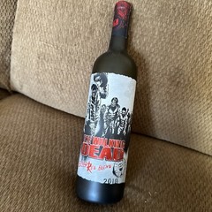 Empty Wine Bottle From 2016 “The Walking Dead” Blood Red Blend