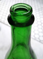 vtg emerald green champagne bottle probably 1970s or 60s