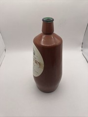 Lancers 1969 Vin Rose Brown Painted Glass Jug Portugal JM Da Fonseca Inter Empty
