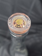 🌹Cote Des Roses WINE BOTTLE Rose Bottom/Pink Glass Stopper COLLECTIBLE EMPTY