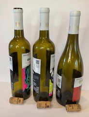 19 Crimes The Mummy Frankenstein Bride of EMPTY Wine Bottles Lot Of 3 With Corks