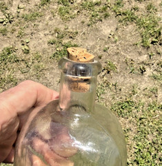XXX RARE ANTIQUE AQUINAS MALT WHISKEY PAPER LABEL LABEL EMPTY BOTTLE !