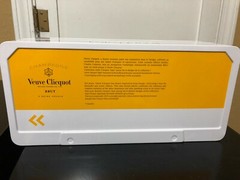 VEUVE CLICQUOT AUDIO CASSETTE TAPE CHAMPAGNE BOTTLE DISPLAY MAN CAVE DECOR NEW