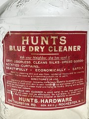 🟡 Antique Pre 1940&rsquo;s Hunts Hardware 390 Thurston Rochester NY Blue Dry Cleaner