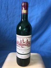 Chateau Cos D&rsquo;Estournel 1989, Bordeaux Bouteille Vide Empty Bottle No Cork