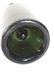 Antique Dark Green Hand Blown Wine Bottle c1800’s Deep Punt 10” Tall