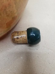 Vintage Green Glass Almaden Est. 1852 Half Gallon Empty Wine Bottle Papermached