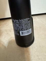 Black Cat Wine Bottle Vase Empty 13 Inches Tall 2007 Mosel Riesling Germany