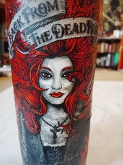 Empty 2019 Back From The Dead Dark Red Blend Wine Bottle