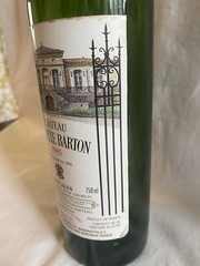 1985 Chateau Leoville Barton (empty) Saint Julien Bordeaux Bottle (WA11)