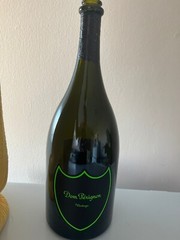 1 EMPTY Bottle Dom Perignon Brut Champagne Light Up 1.5 ML OLD VINTAGE DESIGNE