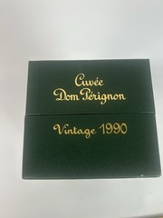 Dom Pérignon Vintage 1990 Empty Champagne Box | Cuvée DP Green Gift Case 750ml