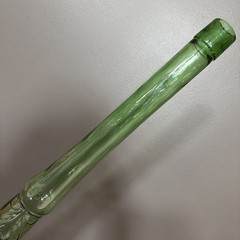 Vintage 44&Prime; Tall MCM Italy Green Glass Chianti Wine Bottle Decanter
