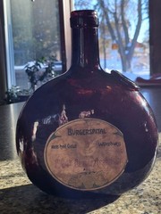 1904 Gewurztraminer Burgerspital zum heil. Geist Labeled 19th c Wine Bottle