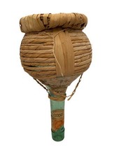 Vintage 1955 Orvieto Melini Wicker Wrapped 23 oz Italian Wine Bottle Empty