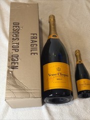 Veuve Clicquot 6L Champagne Factice Dummy Bottle Empty Display Yellow Label RARE