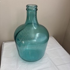 Vidrios San Miguel 17 » Blue Glass Demijohn Carboy Bottle Cabernet Wine Jug READ