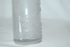 Vintage Garrett & Co Inc Virginia Dare Clear Glass Wine Bottle New York