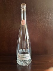 GERARD BERTRAND Cote Des Roses EMPTY WINE BOTTLE Rose Bottom/Pink Glass Stopper