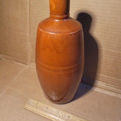 Vintage Portuguese Export Ceramic Wine Bottle 6.5×3
