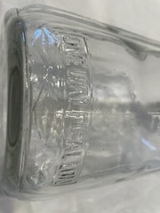 Vintage Rare Embossed Half Gallon Glass Wine Jug