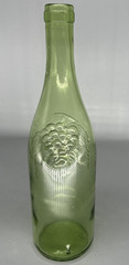 Vintage Green grape embossed 25 oz capacity height 11 in bottle