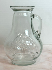 Wine Bottles Set (2) Green Glass Decorative Wine Bottles