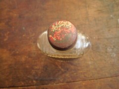 Graphic Castle Mount 1/2 Pint Wine Bottle Cinc Ohio Calif Sherry 20% Bum Wine